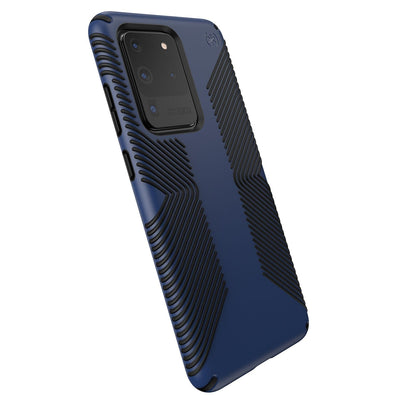 Speck Galaxy S20 Ultra Coastal Blue/Black Presidio Grip Samsung Galaxy S20 Ultra Cases Phone Case