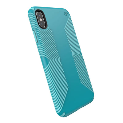 Speck iPhone XS Max Bali Blue/Skyline Blue Presidio Grip with Microban iPhone XS Max Cases Phone Case