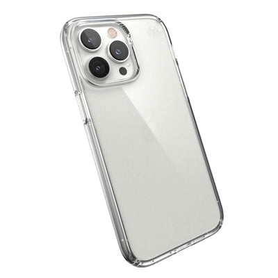 Tilted three-quarter angled view of back of phone case#color_clear
