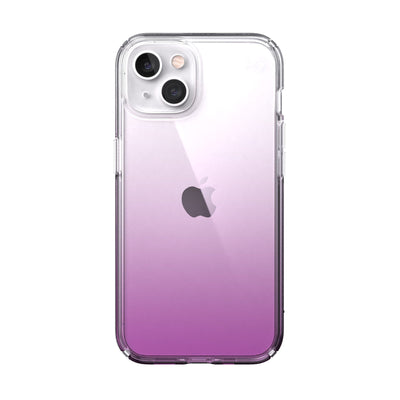 View of the back of the phone case from straight on.#color_clear-aurora-fade