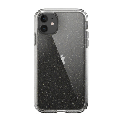 Speck iPhone 11 Clear with Gold Glitter/Clear Presidio Perfect-Clear with Glitter iPhone 11 Cases Phone Case