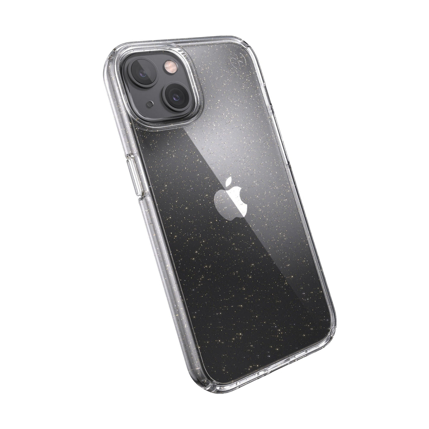 Speck Presidio Perfect-Clear Glitter iPhone 13 Mini Cases Clear/Platinum Glitter