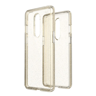 Speck OnePlus 8 Clear/Gold Glitter Presidio Perfect-Clear with Glitter OnePlus 8 5G Cases Phone Case