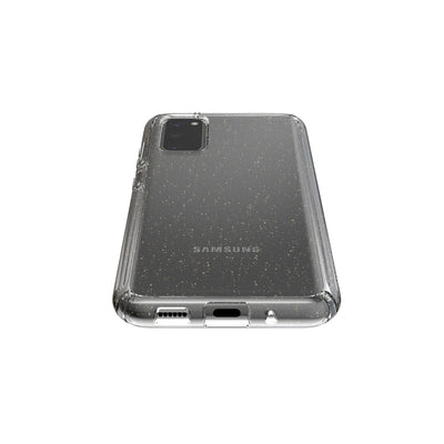 Speck Samsung Galaxy S20 Clear/Gold Glitter Presidio Perfect-Clear with Glitter Samsung Galaxy S20 Cases Phone Case