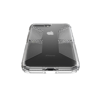 Speck iPhone 8 Plus Clear Presidio Perfect-Clear with Grips iPhone 8/7 Plus Cases Phone Case