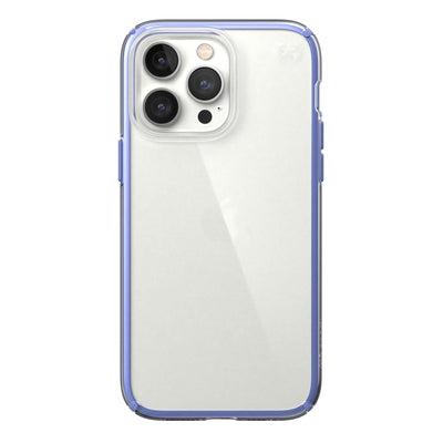 View of the back of the phone case from straight on#color_clear-grounded-purple