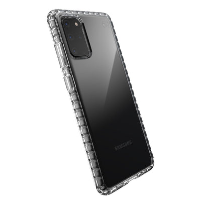 Speck Samsung Galaxy S20+ Clear Presidio Perfect-Clear with Impact Geometry Samsung Galaxy S20+ Cases Phone Case