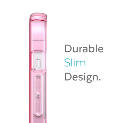 Side view of phone case - Durable slim design.#color_icy-pink