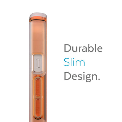 Side view of phone case - Durable slim design.#color_orange-soda-fade