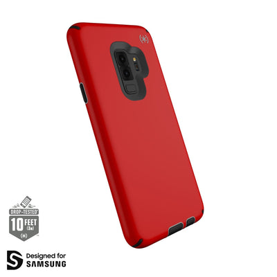 Speck Galaxy S9 Plus Heartrate Red/Sidewalk Grey/Black Presidio Sport Samsung Galaxy S9+ Cases Phone Case