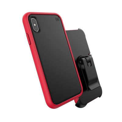 Speck iPhone XS Max Black/Dark Poppy Red Presidio ULTRA iPhone XS Max Cases Phone Case