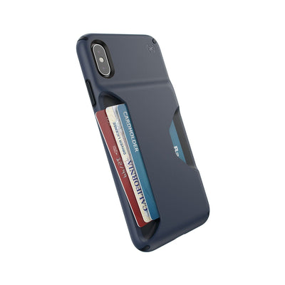 Speck iPhone XS Max Eclipse Blue/Carbon Black Presidio WALLET iPhone XS Max Cases Phone Case