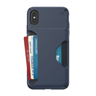 Speck iPhone XS Max Eclipse Blue/Carbon Black Presidio WALLET iPhone XS Max Cases Phone Case
