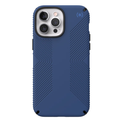 View of the back of the phone case from straight on#color_coastal-blue-black-storm-blue