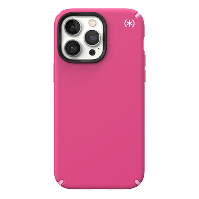 View of the back of the phone case from straight on#color_digital-pink-blossom-pink-white