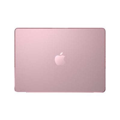 Straight on view from the top of the MacBook with the laptop closed.#color_crystal-pink