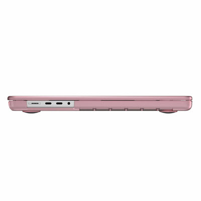 Side view of the MacBook with the laptop closed.#color_crystal-pink